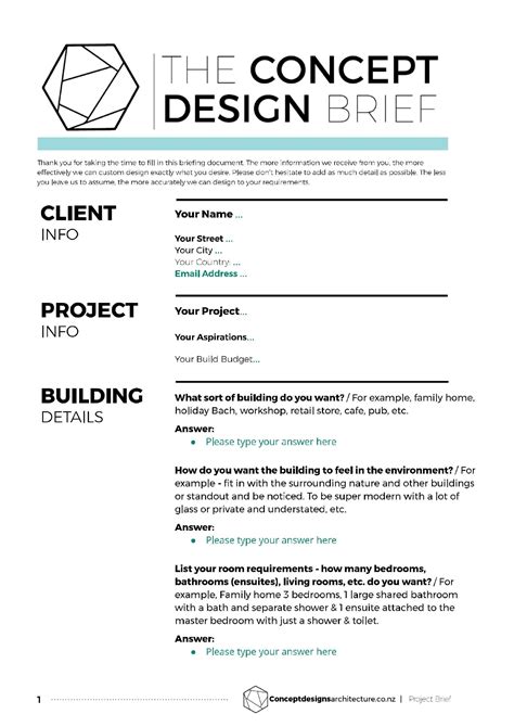 design brief template generator.